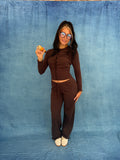 Swirls Sweater Set in Brown (SOLD TOGETHER)