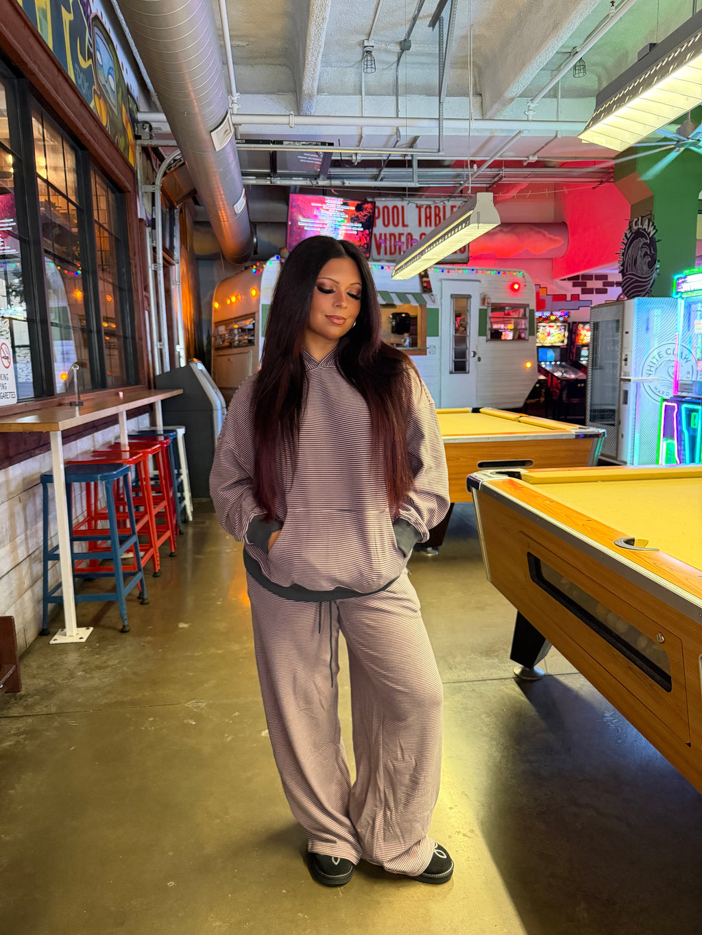 Feel Good Girl Set Hoodie Pink