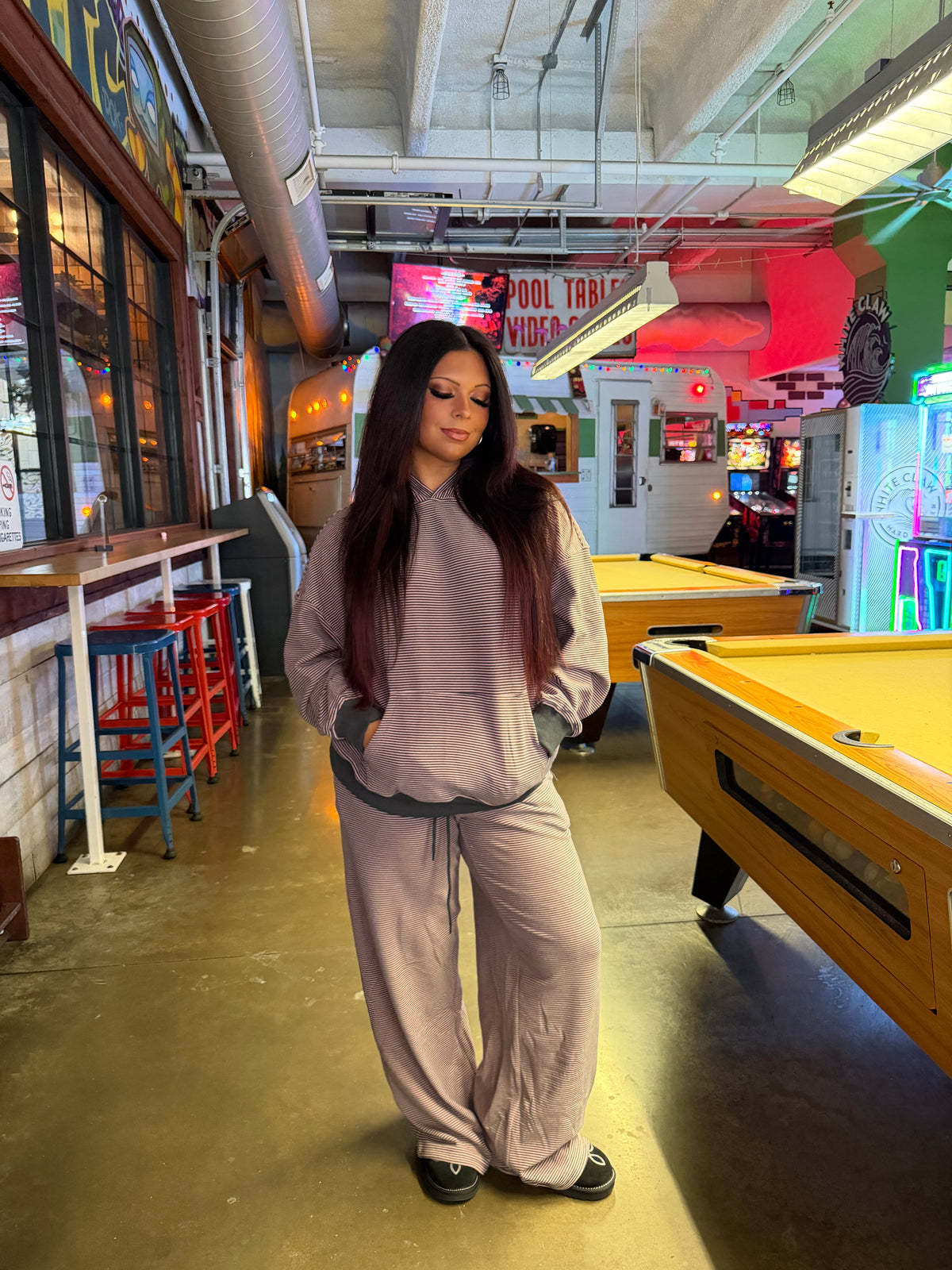 Feel Good Girl Set Hoodie Pink