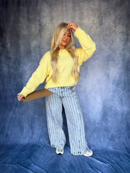 Barrel Style Sweater in Yellow