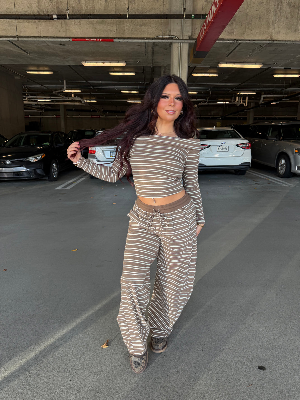 Honey Graham Barrel Pant SET