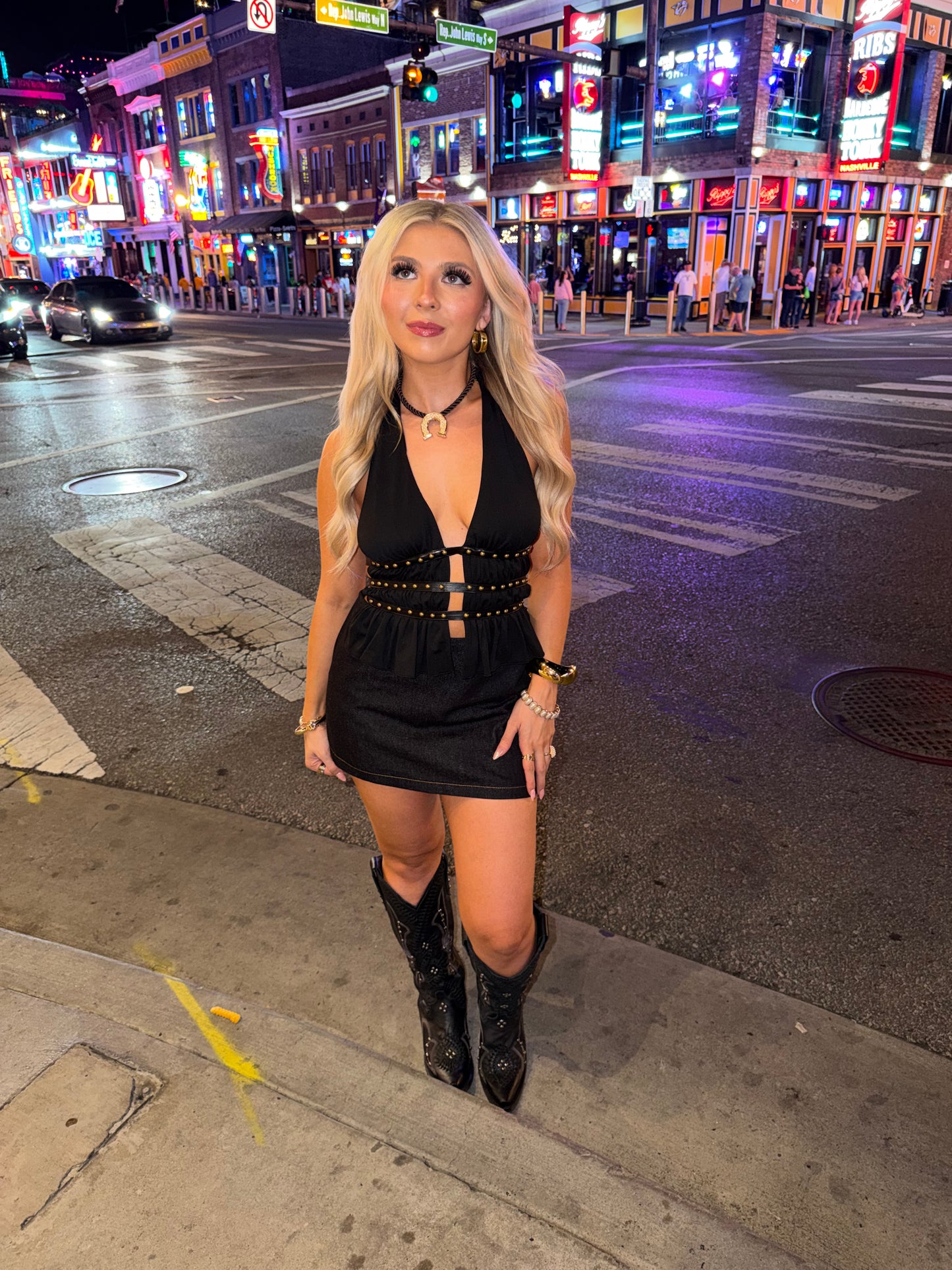 Night Roll Tank in Black