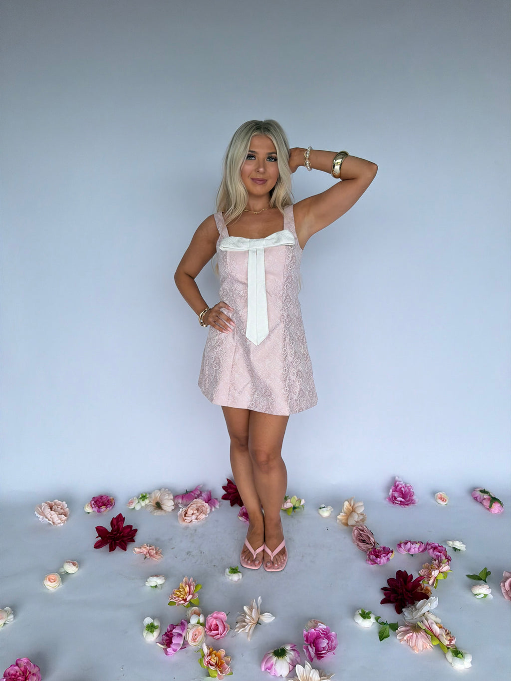 Begged, Bow Mini Dress FINAL SALE