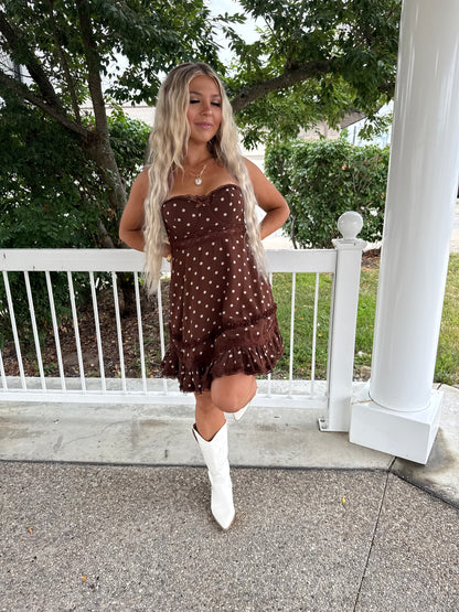 Chocolate Chip Polka Dot Dress