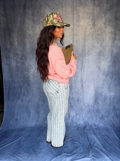 Barrel Style Sweater in Pink