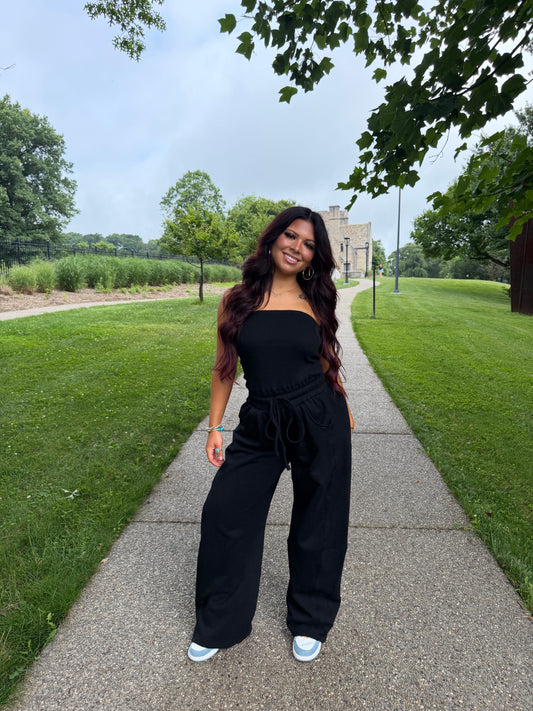 For The Errands Jumpsuit in Black