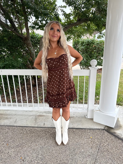 Chocolate Chip Polka Dot Dress