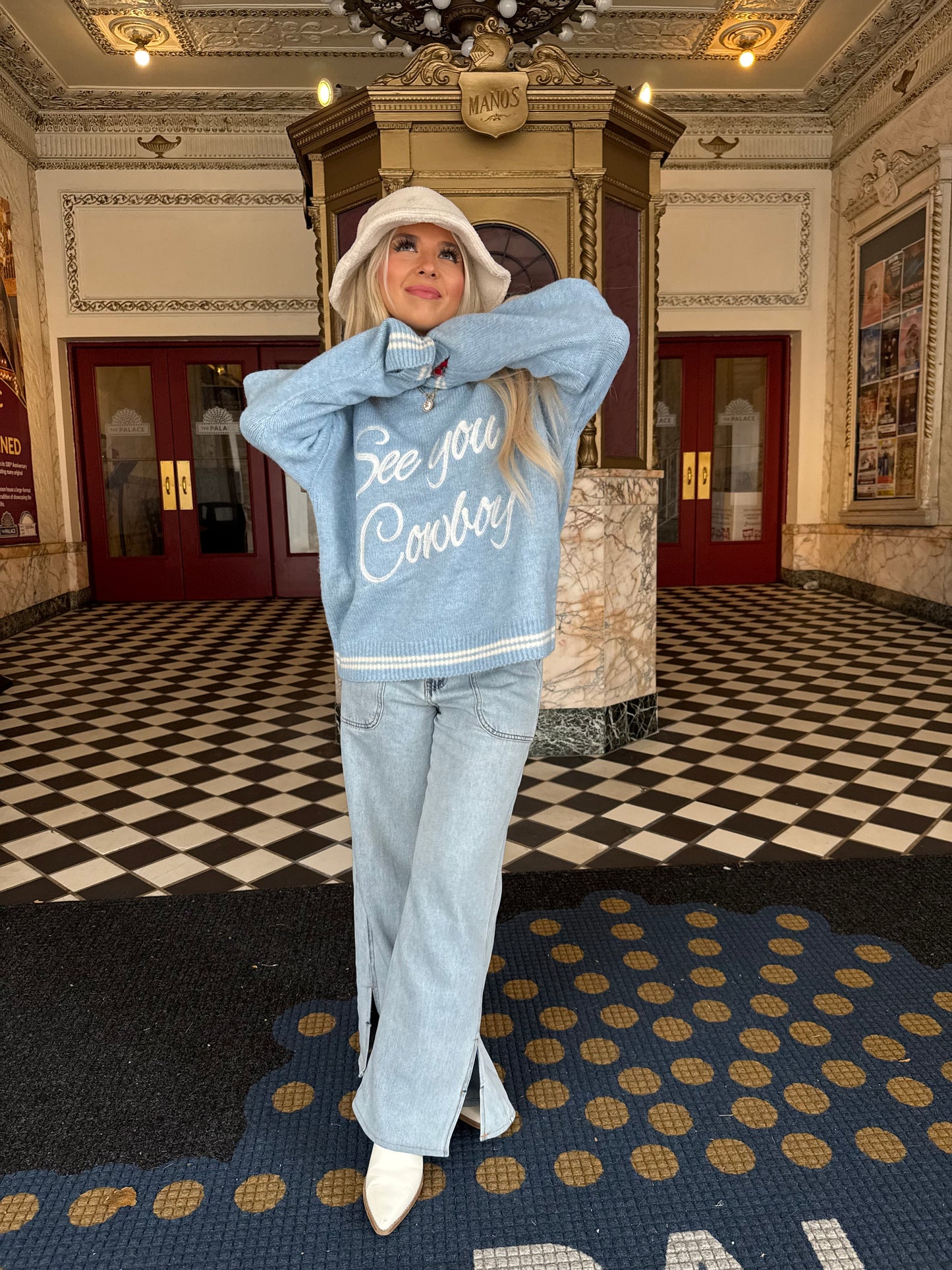 Baby Blues Cowboy Sweater