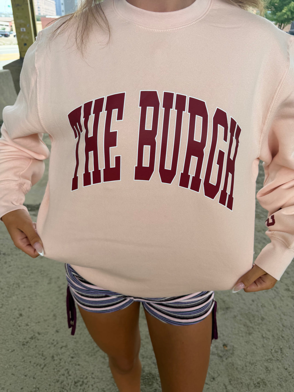 The Burgh 412 Crew Pink/Maroon