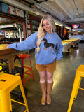 Hot Dog Baby Blue Sweater