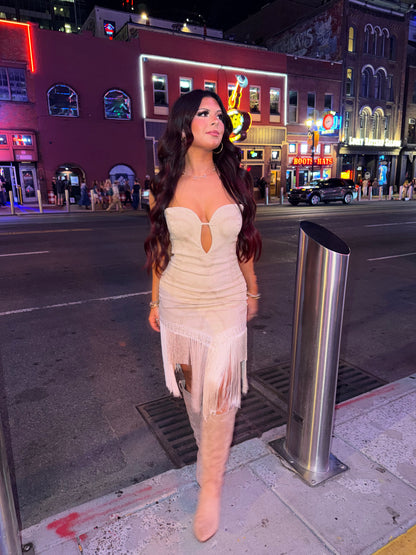 The Olivia Western Tassel Dress