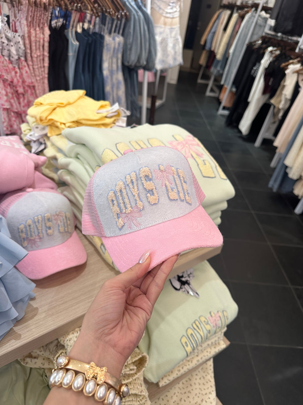 Boys Lie Coquette Bow Trucker