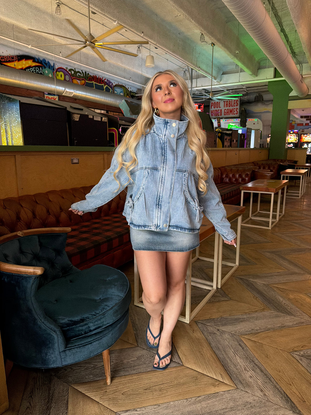 Reale Bow Denim Jacket