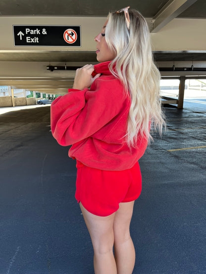 Piper Pullover in Red