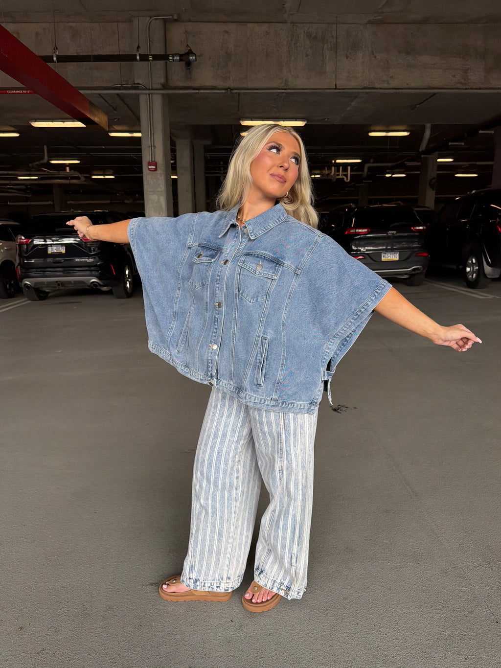 Denim Doll Cape Jacket