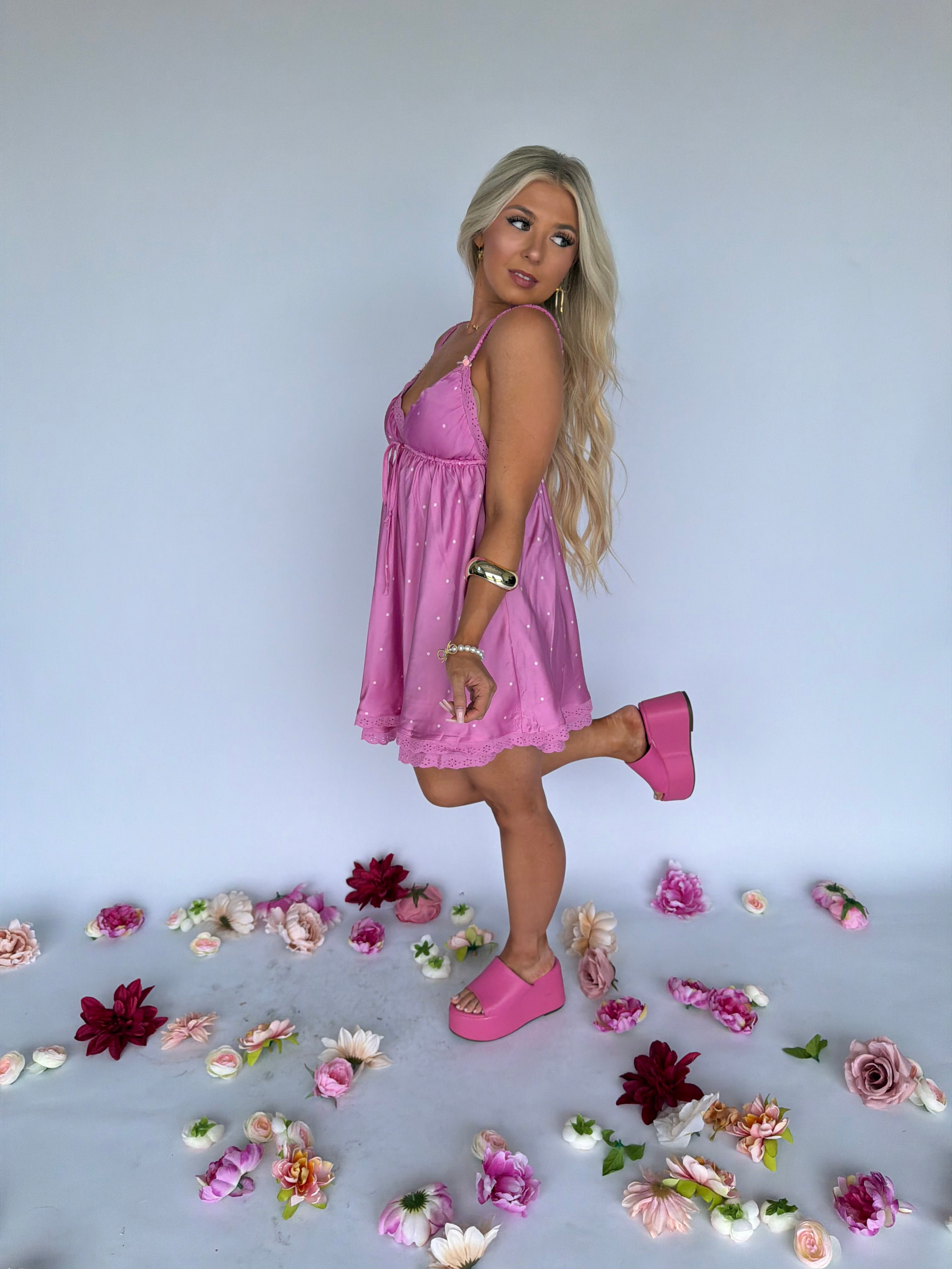 U + Me = <3 Dress in Pink FINAL SALE