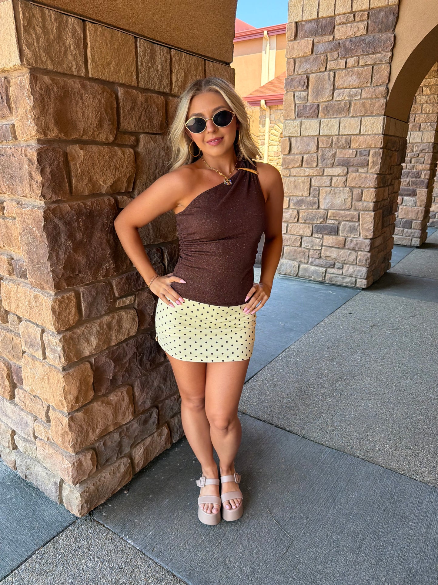 Brown Butter Mini Skort
