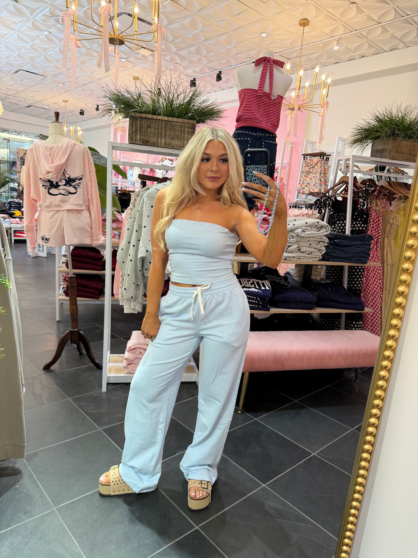 Later Today Set (PANT) LT Blue