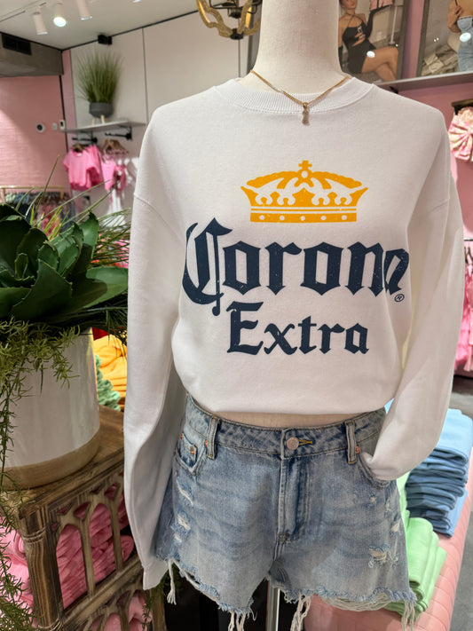 Corona Sweatshirt in White