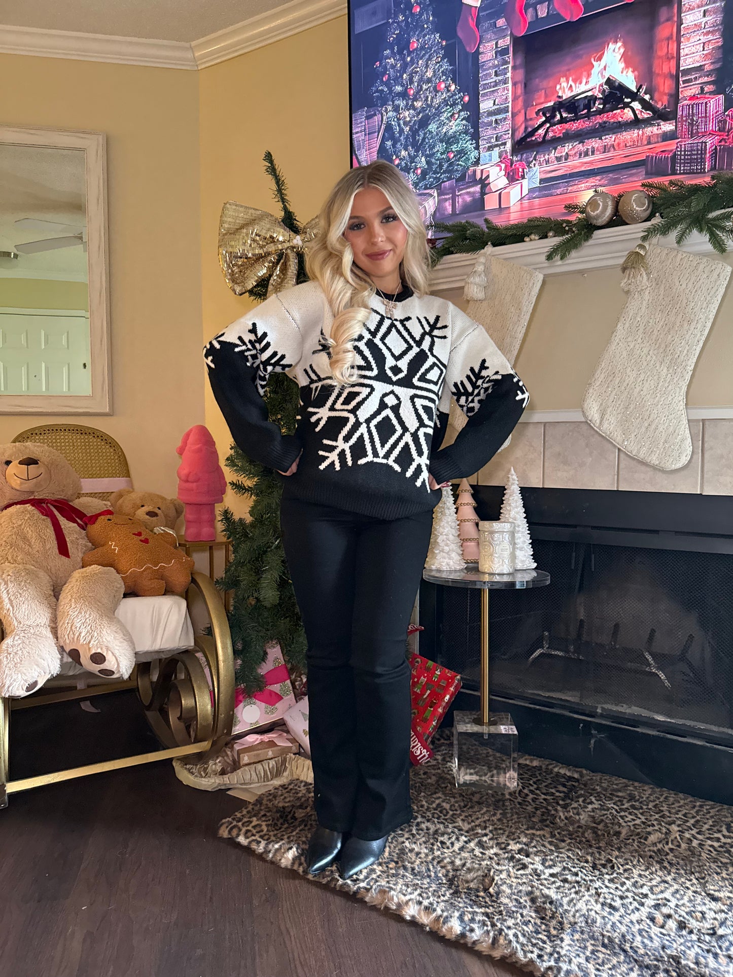 Cookies N Cream Snowflake Sweater