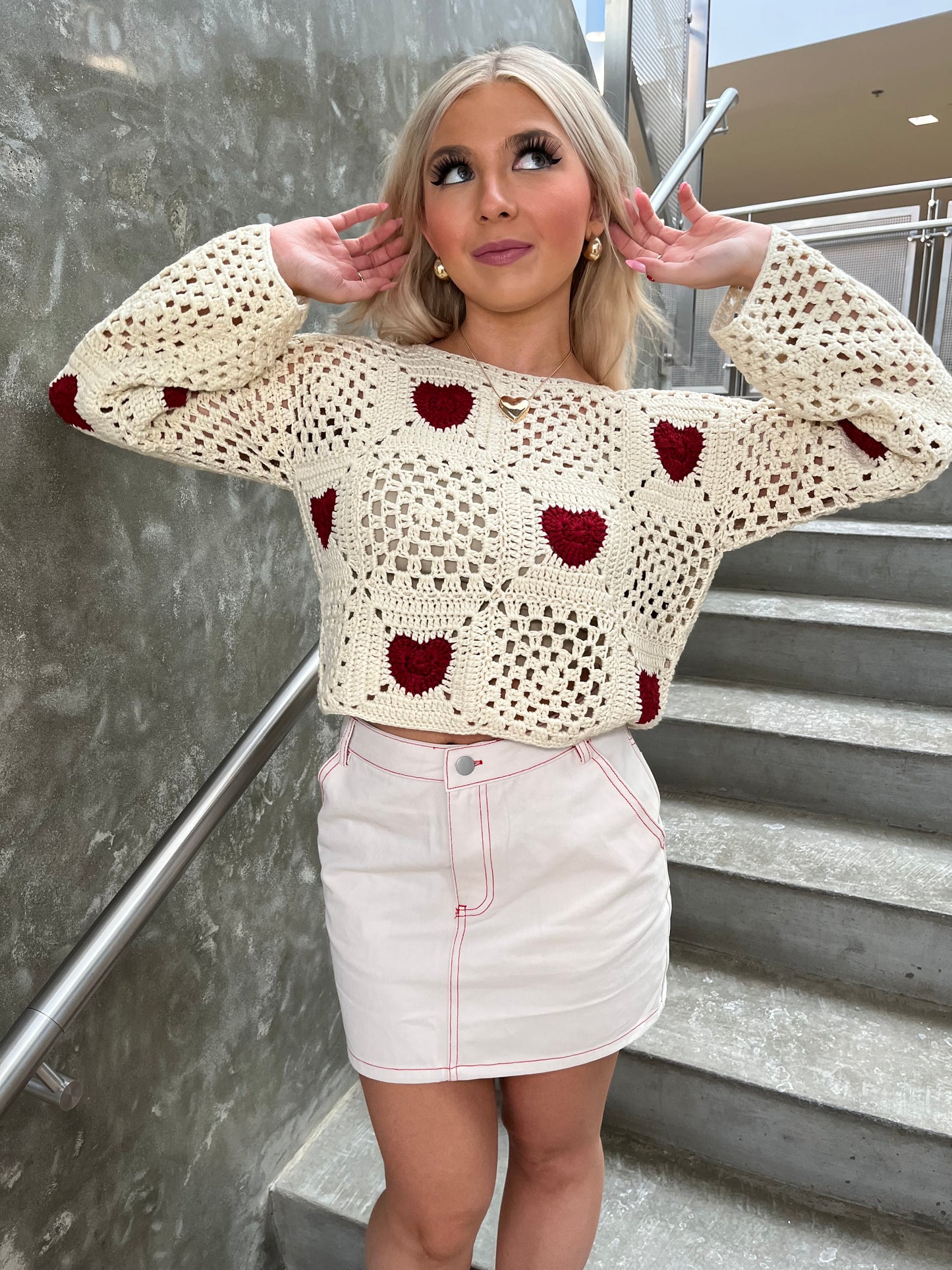 Crochet Kissing Sweater