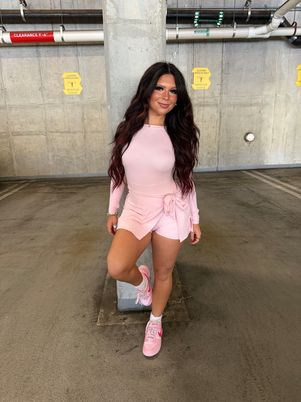 Daffy Pale Pink Active Dress