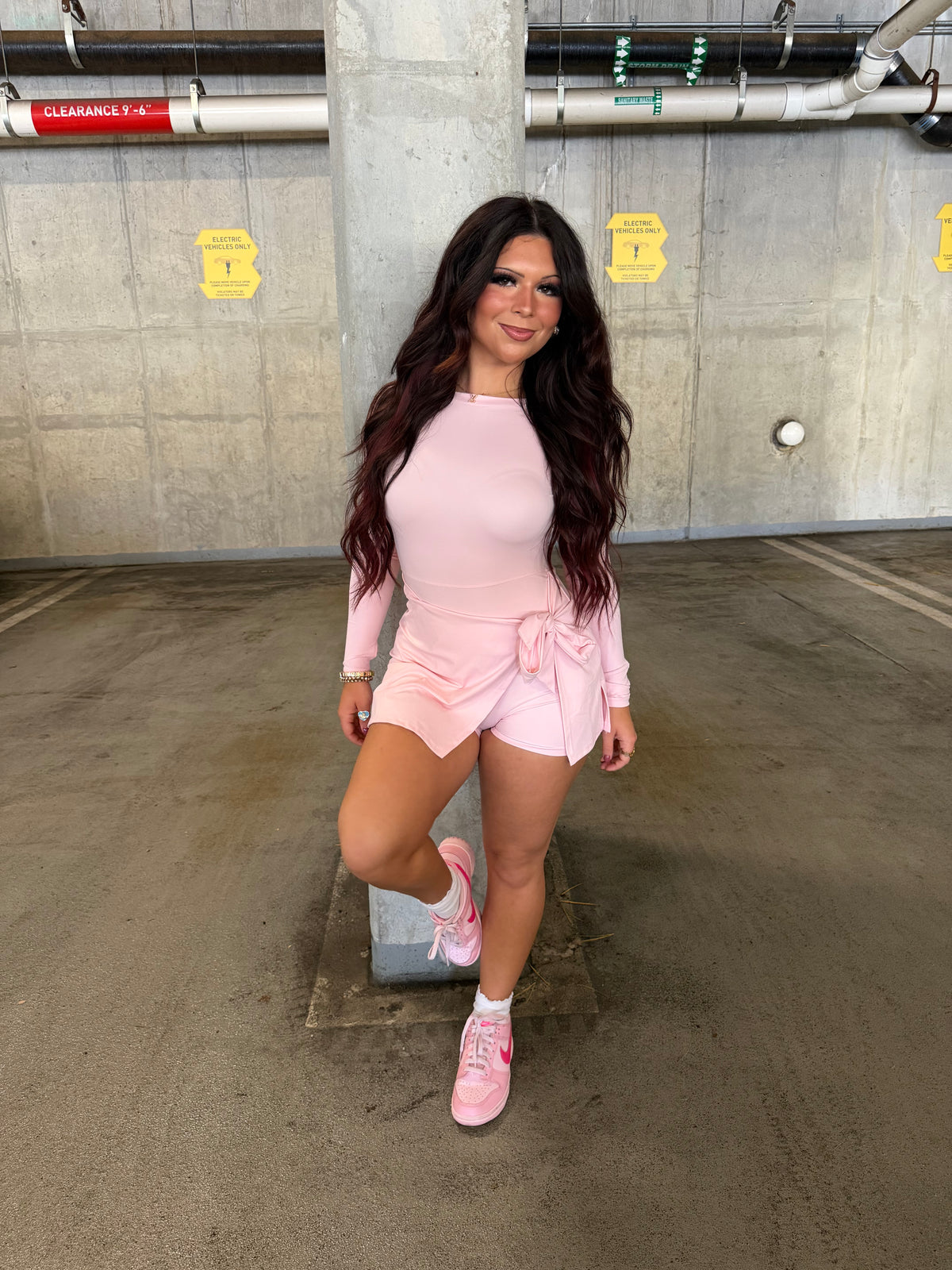 Daffy Pale Pink Active Dress