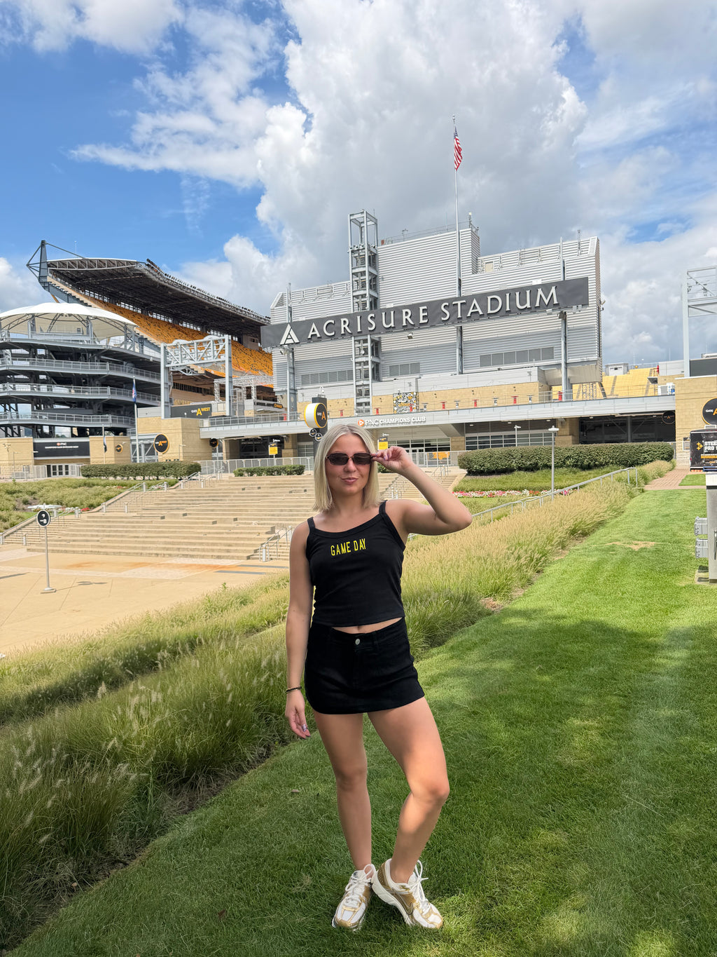 Black & Gold Tank: Gameday FINAL SALE