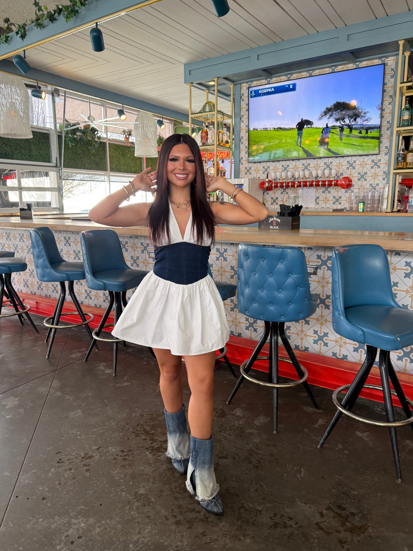 Nova Denim/Poplin Dress