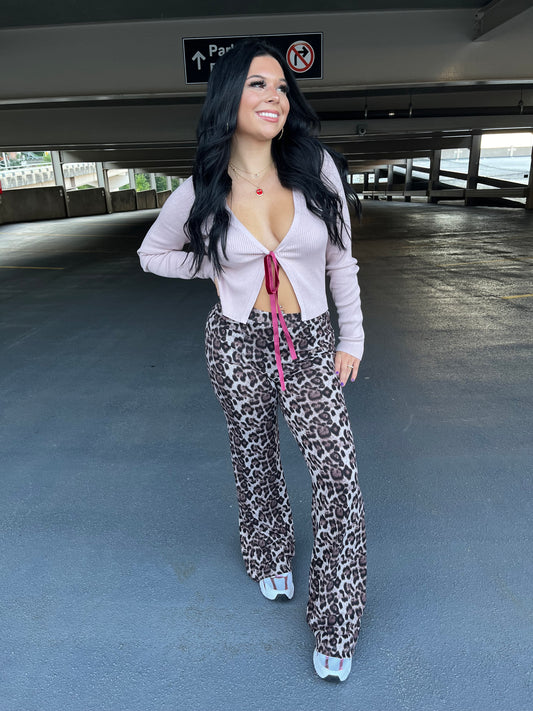 Softie Leopard Flares