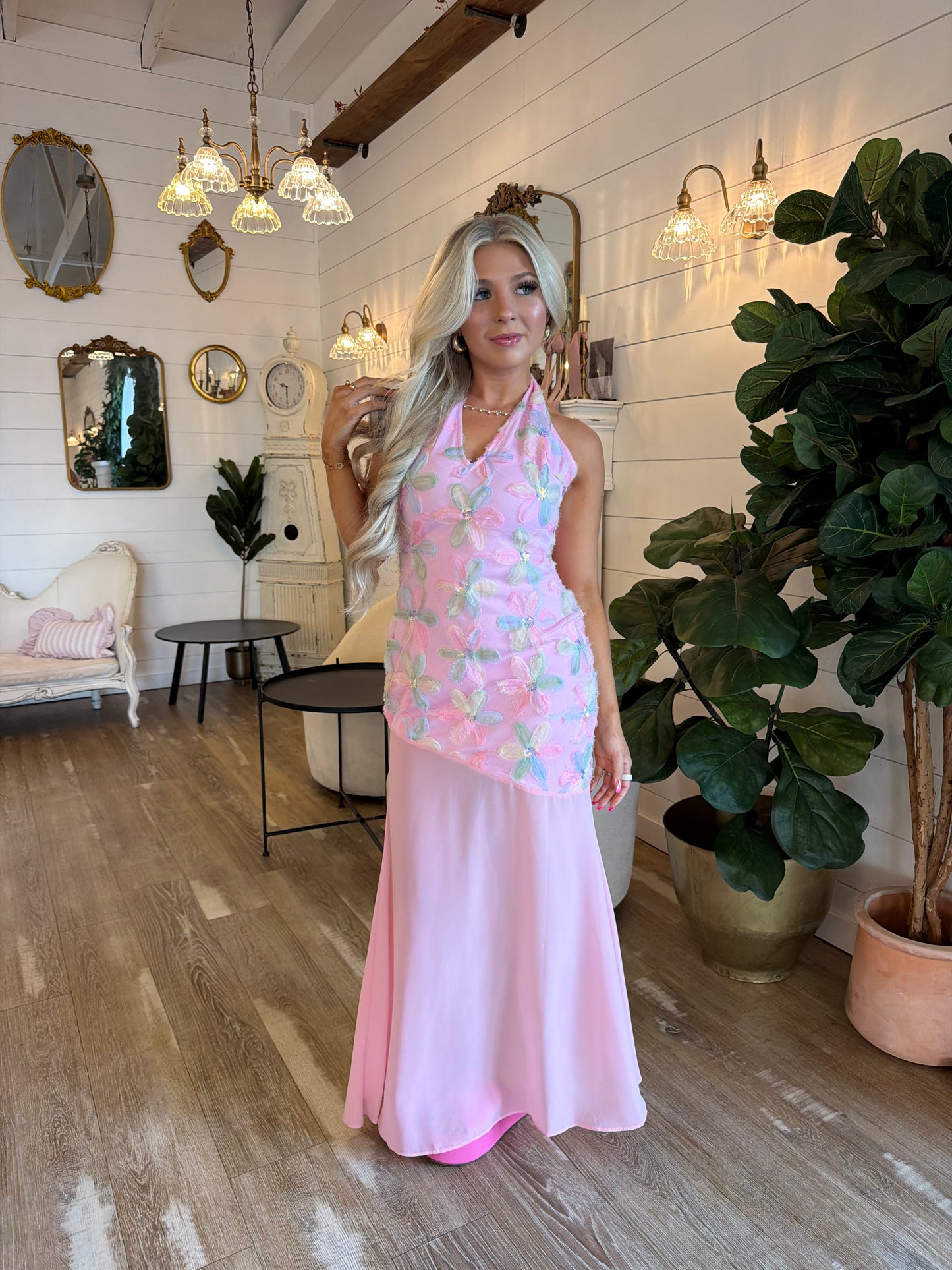 Mermaid Star Floral Dress