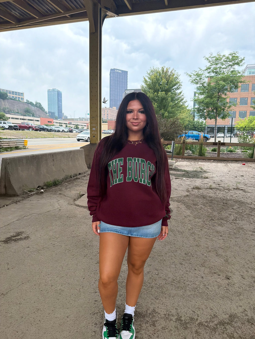 The Burgh 412 Crew Maroon/Green