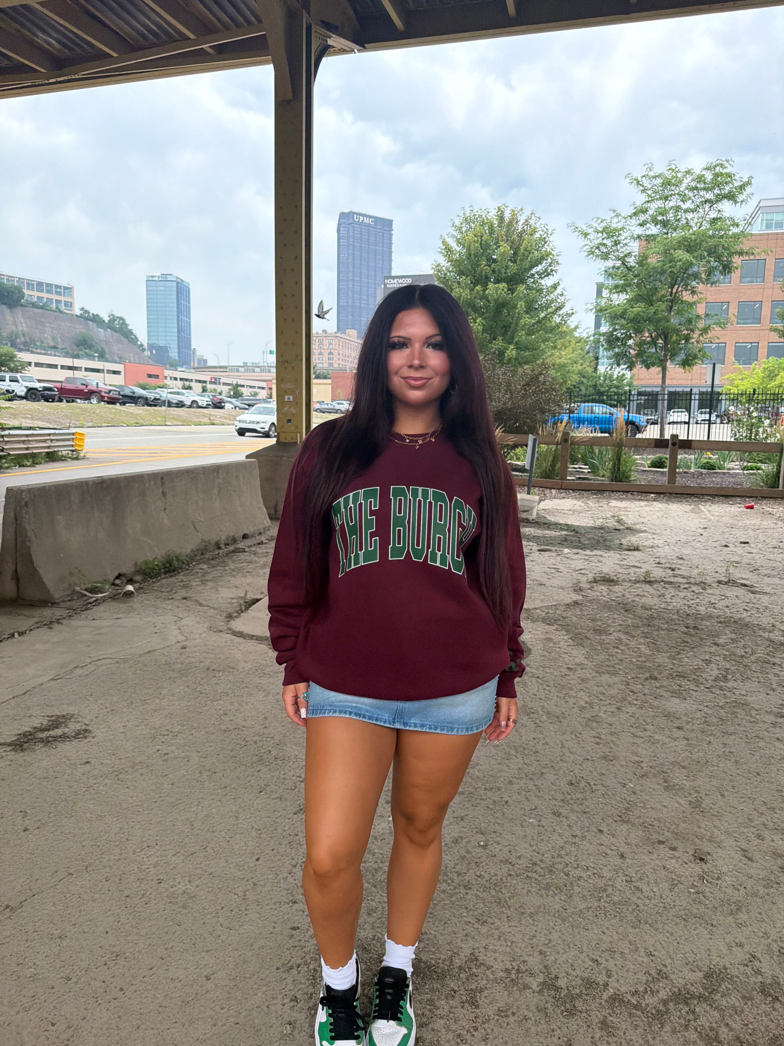 The Burgh 412 Crew Maroon/Green