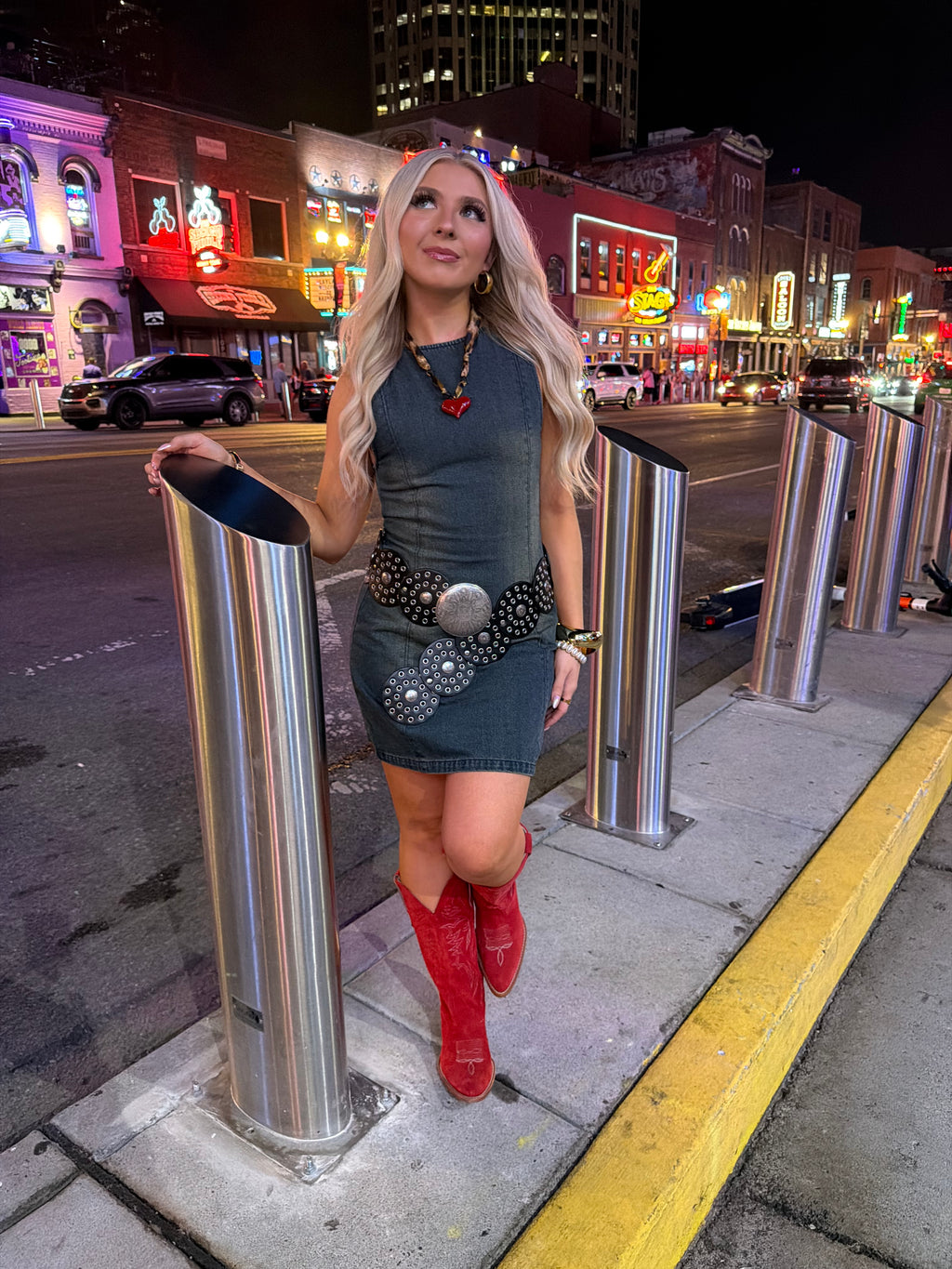 Just In Case Denim Dress
