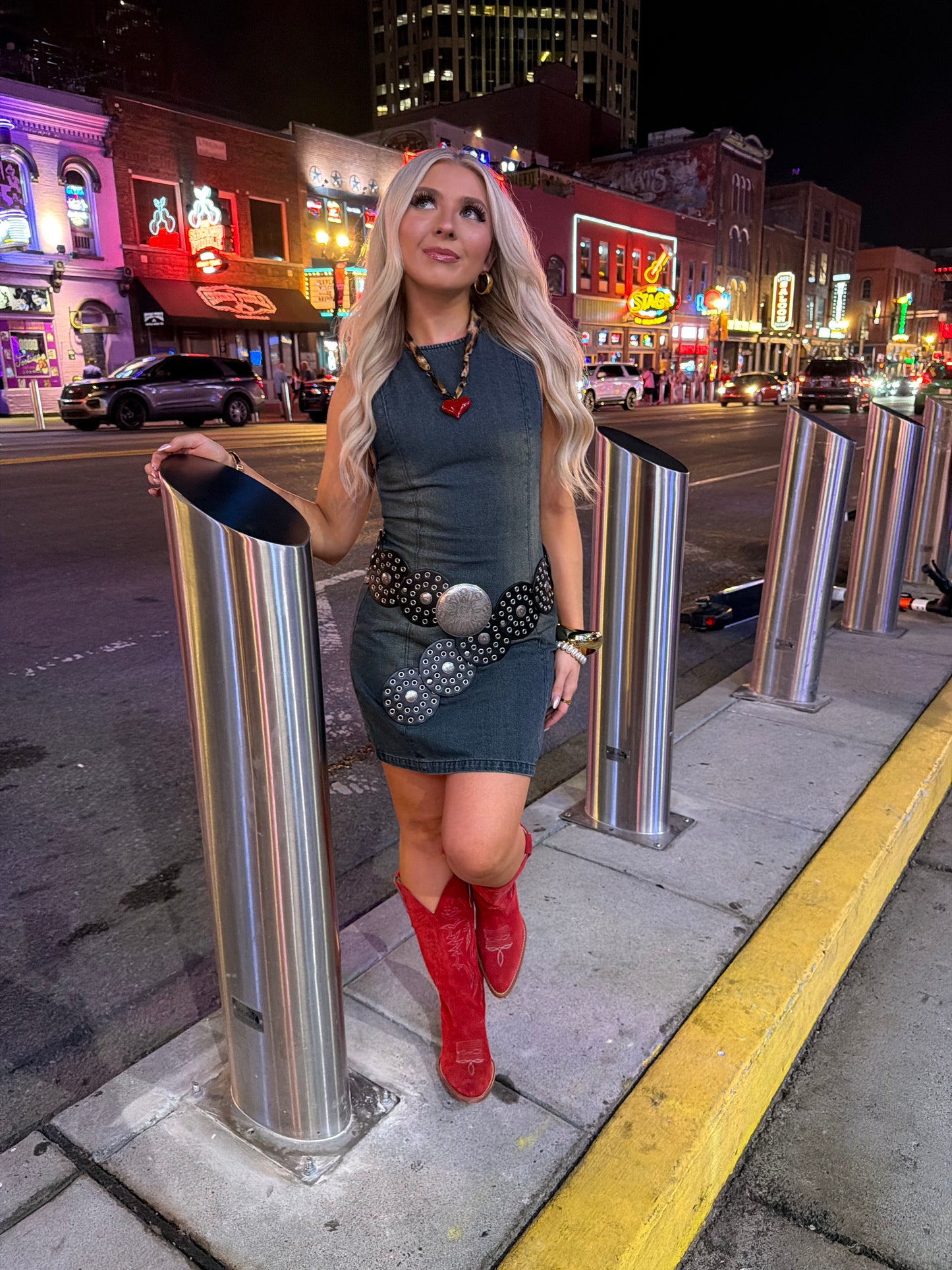 Just In Case Denim Dress
