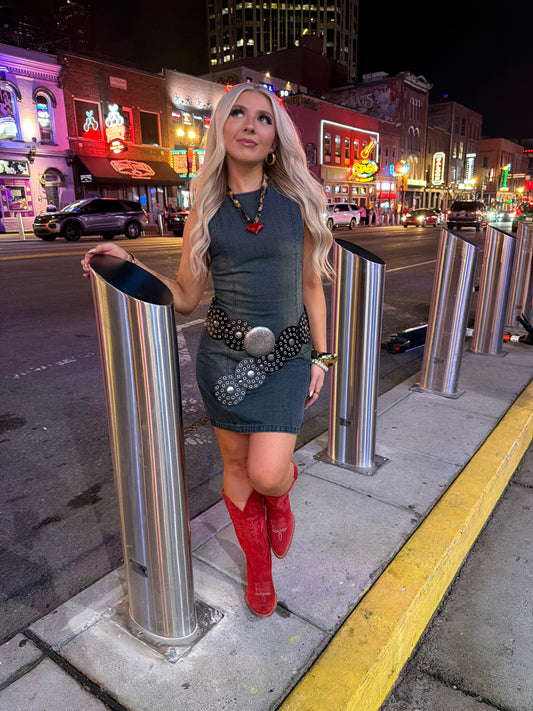 Just In Case Denim Dress