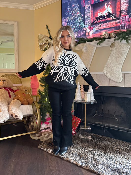 Cookies N Cream Snowflake Sweater