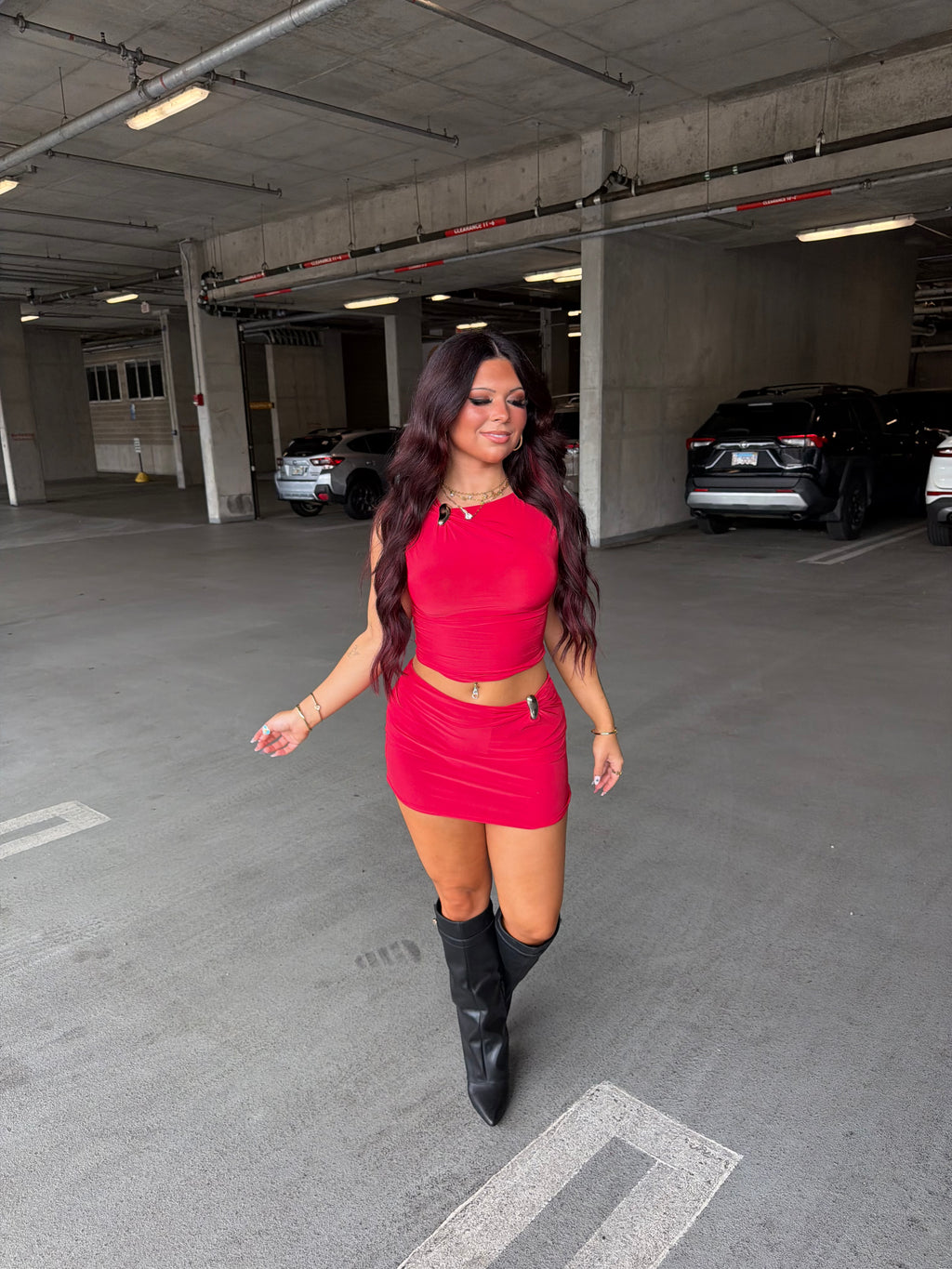 Banks Set (RED) Skirt