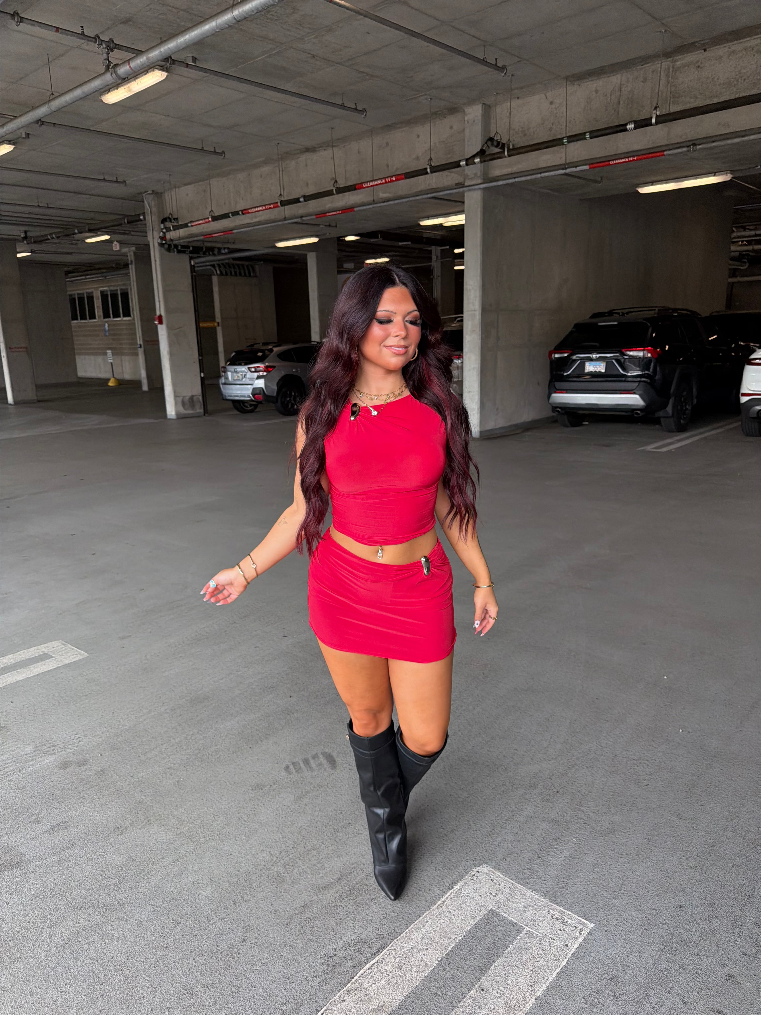 Banks Set (RED) Skirt