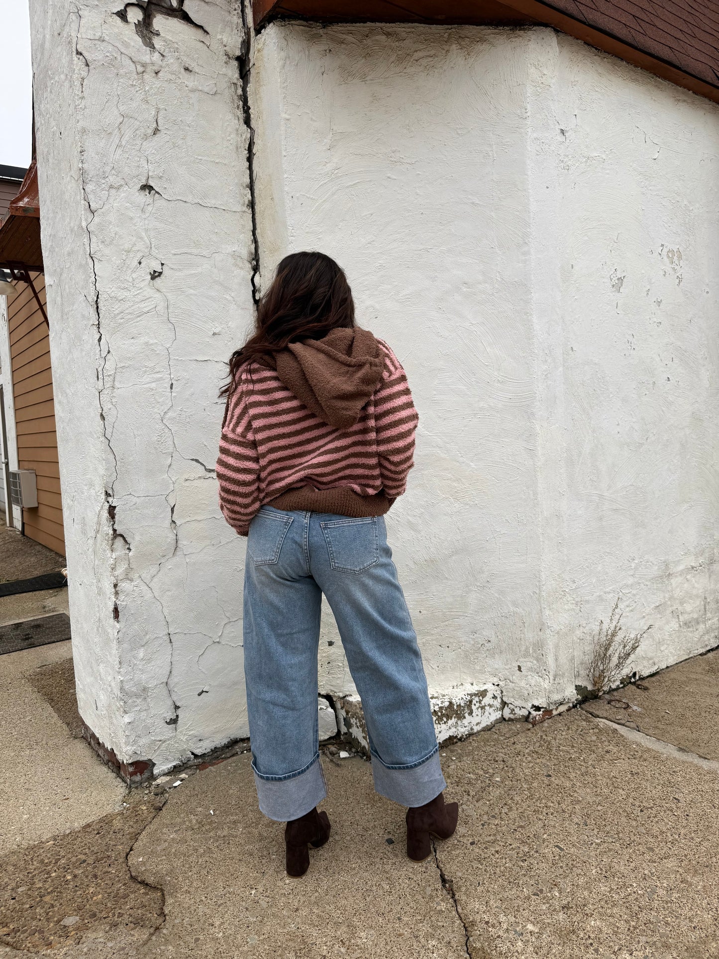 The COZIEST Zip-Up in Brown