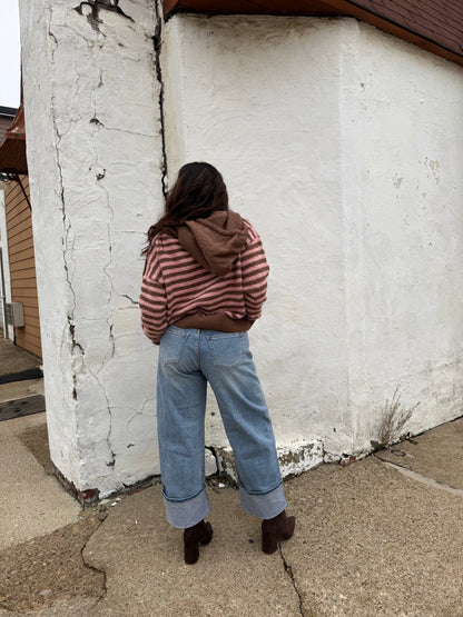 The COZIEST Zip-Up in Brown