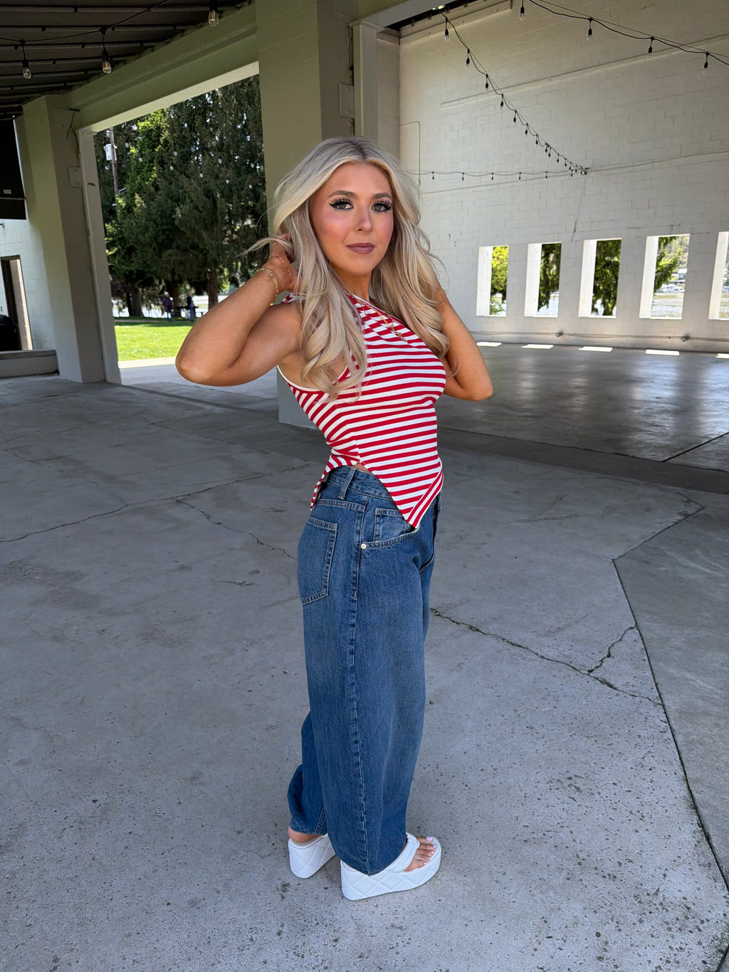 Red, White & Cool Halter