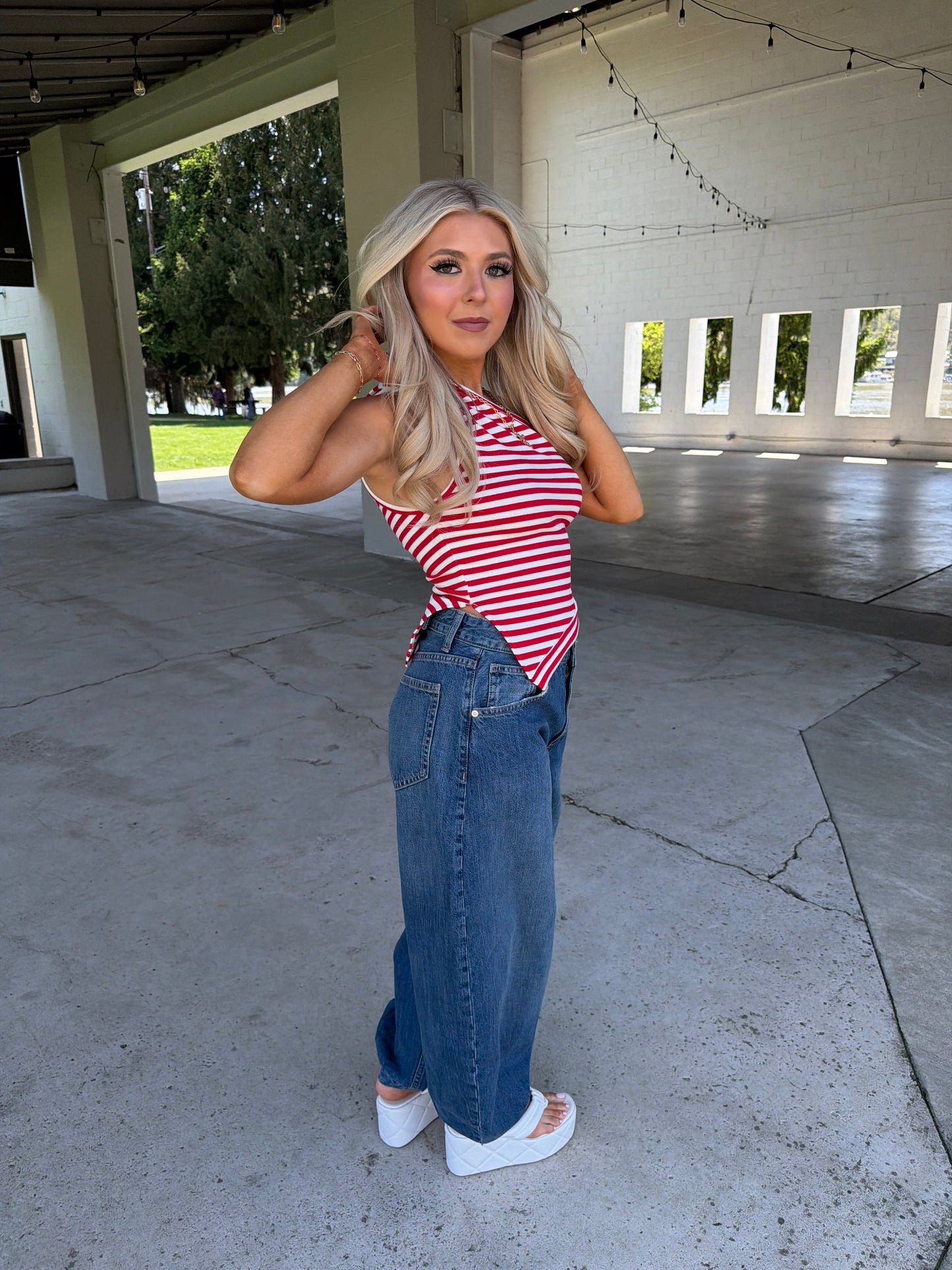 Red, White & Cool Halter