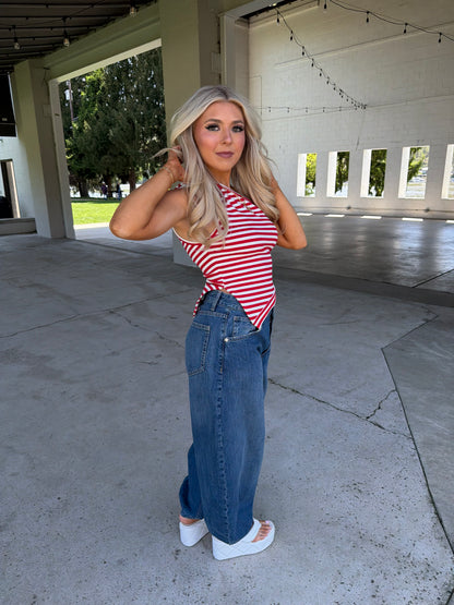 Red, White & Cool Halter