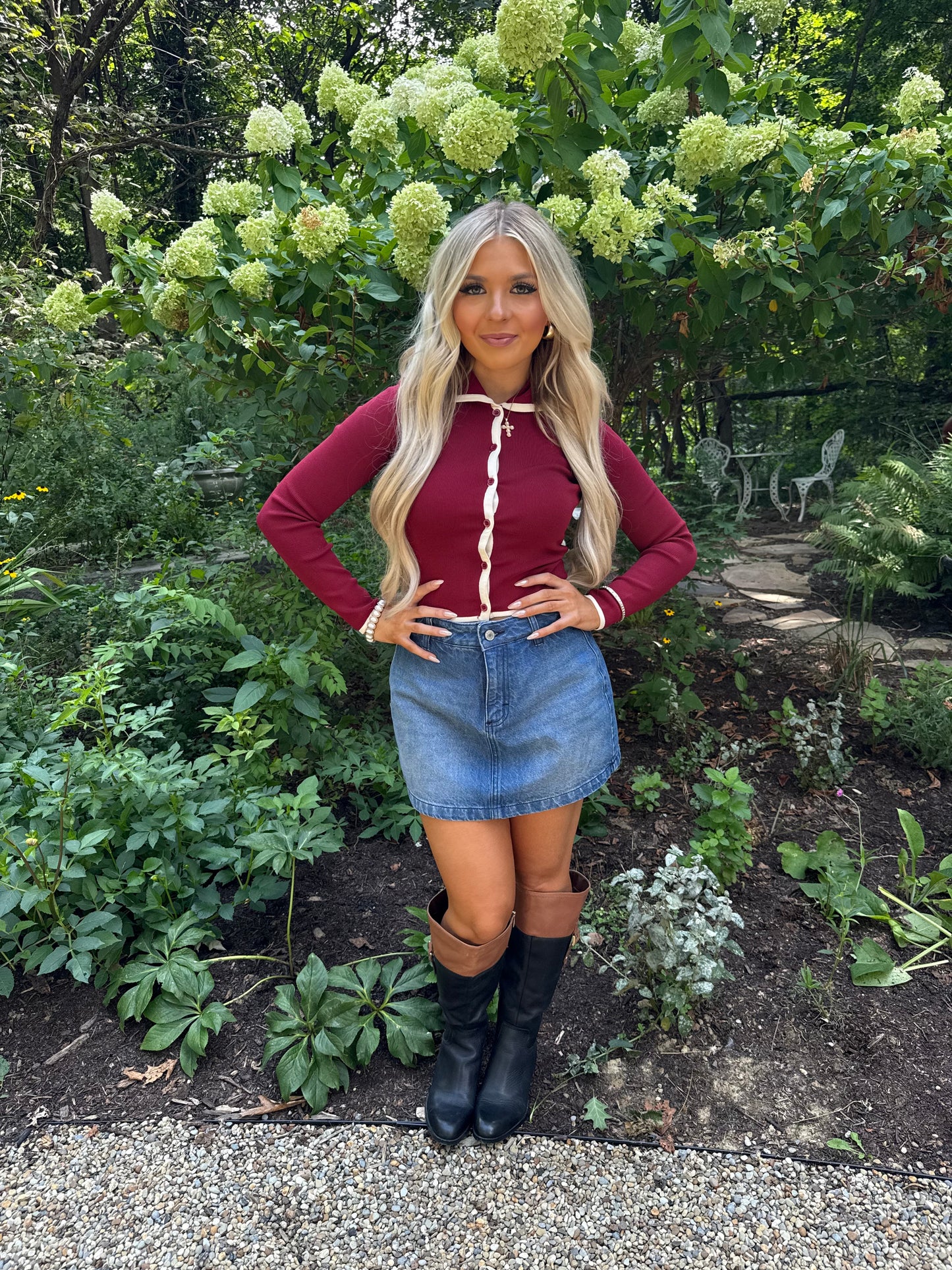 Luster Burgundy Sweater