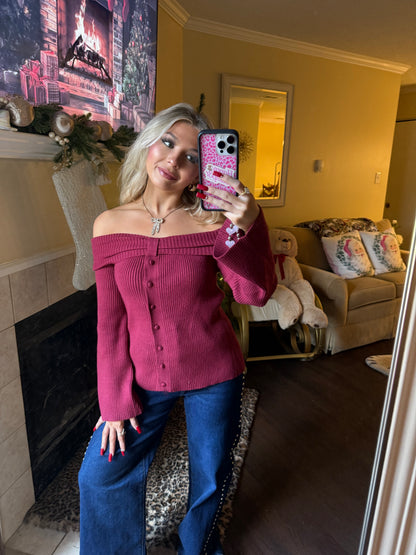 Studded Belle Denim in Dark