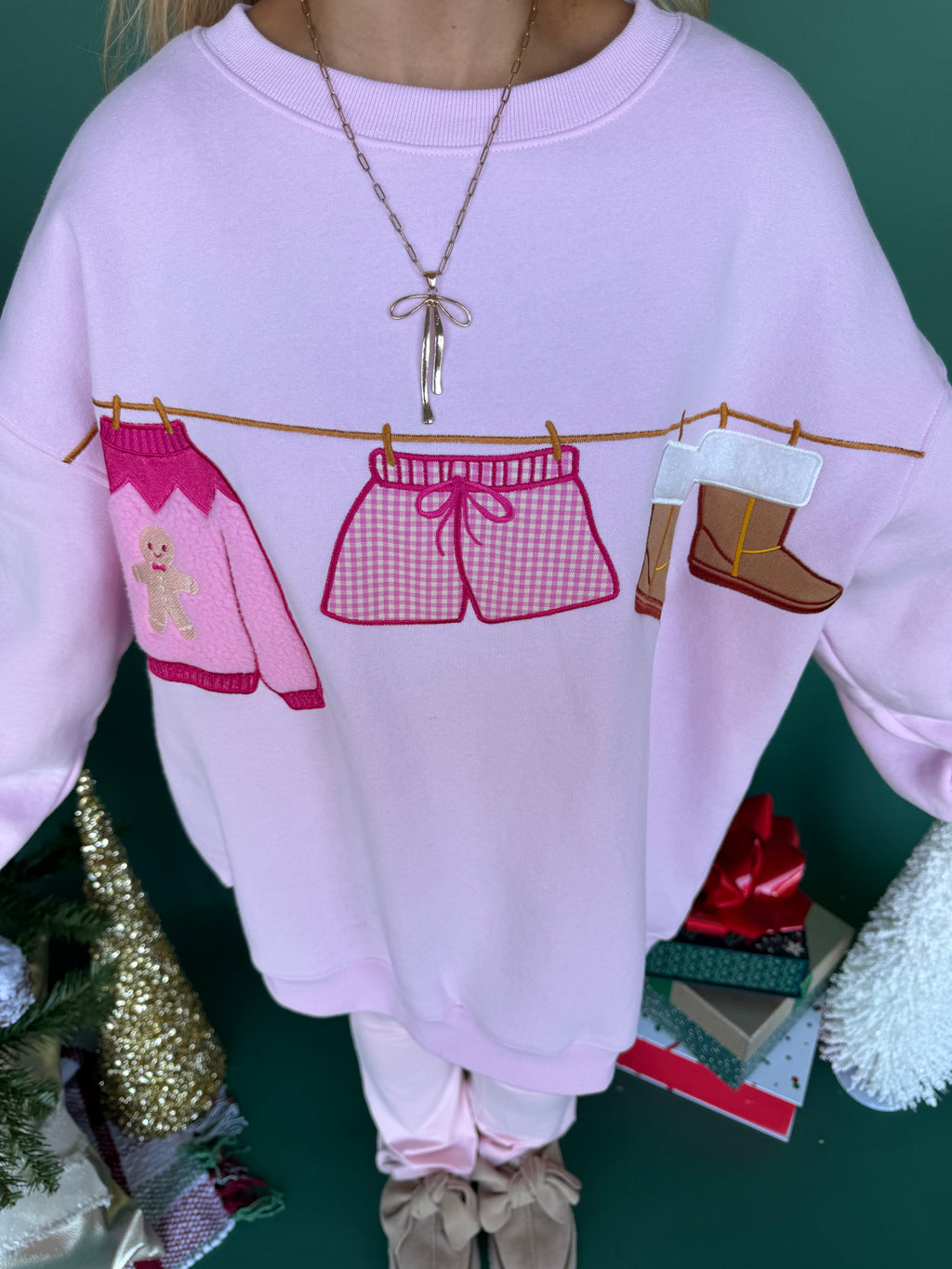 Holiday Hanging Outfit Crewneck FINAL SALE