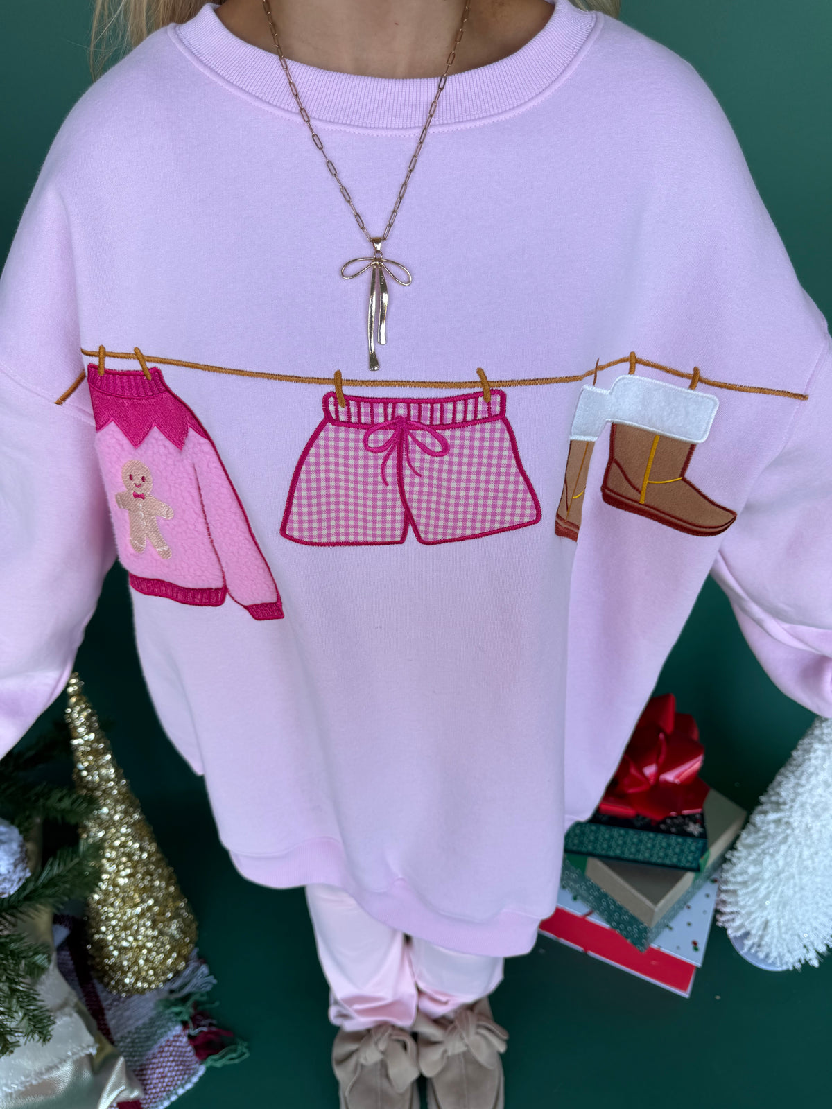 Holiday Hanging Outfit Crewneck FINAL SALE