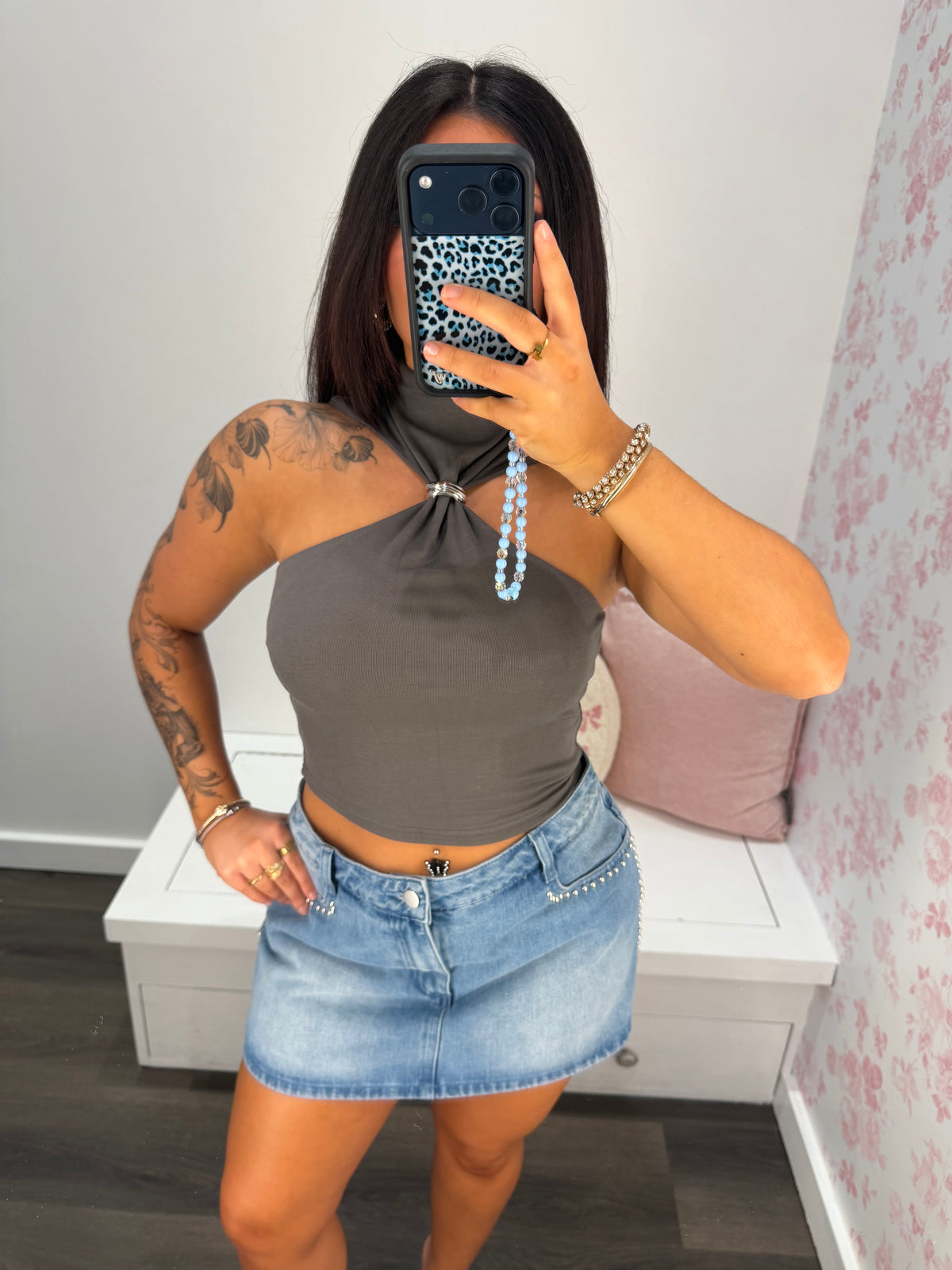 Heavenly Halter Ring Top