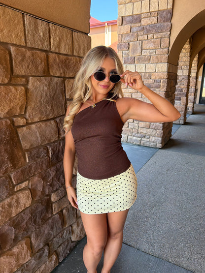 Brown Butter Mini Skort